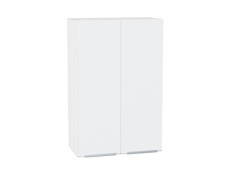 920*600* Шкаф верхний с 2-мя дверцами Фьюжн Silky White Белый