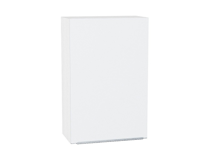 920*600* Шкаф верхний с 1-ой дверцей Фьюжн Silky White Белый